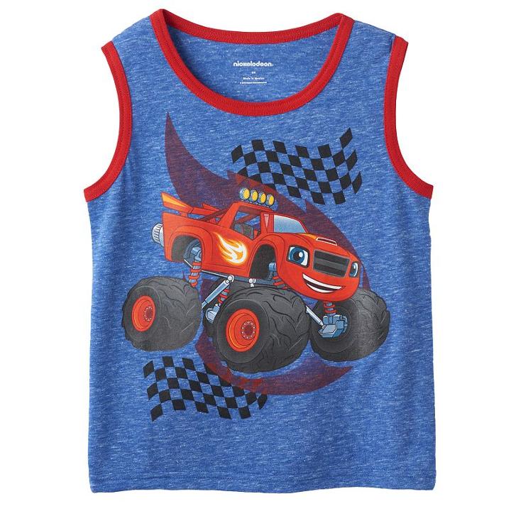 Boys 4-7 Blaze & The Monster Machines Nep Tank Top, Boy's, Size: L 7, Blue