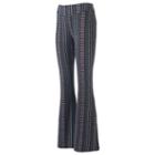 Juniors' About A Girl V-yoke Flare Pants, Size: Medium, Blue (navy)