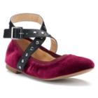Style Charles By Charles David Dillard Women's Scrunch Flats, Size: Medium (7.5), Brt Purple