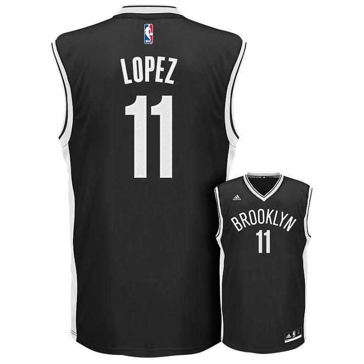 Adidas Men's Brooklyn Nets Brook Lopez Replica Jersey, Size: Xxl, Black