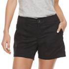 Women's Sonoma Goods For Life&trade; Comfort Waistband Shorts, Size: 6, Black