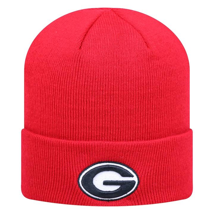 Adult Top Of The World Georgia Bulldogs Tow Knit Beanie, Men's, Med Red
