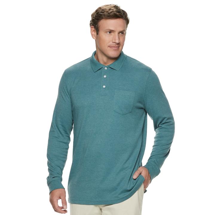 Big & Tall Croft & Barrow&reg; Classic-fit Easy-care Polo, Men's, Size: Xl Tall, Med Blue