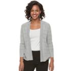 Women's Apt. 9&reg; Pointelle Striped Cardigan, Size: Large, Med Grey