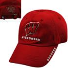 Adult Top Of The World Wisconsin Badgers Undefeated Adjustable Cap, Med Red