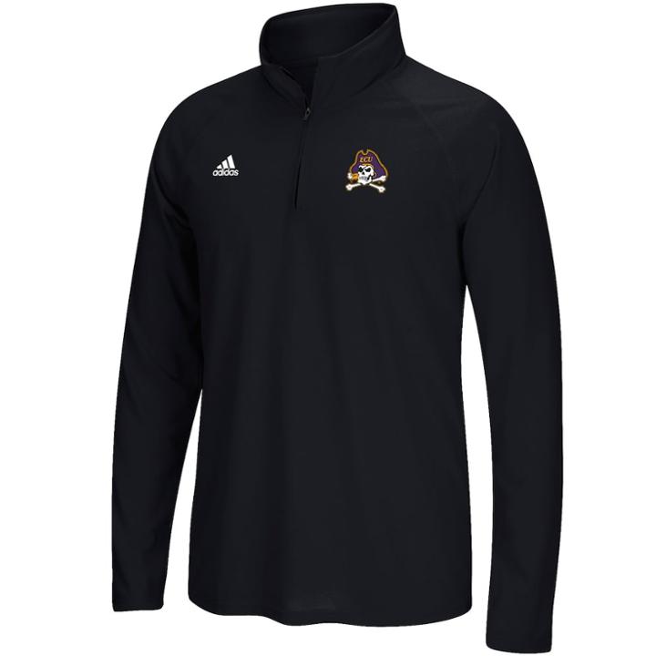 Men's Adidas East Carolina Pirates Sideline Basic Pullover, Size: Xl, Black