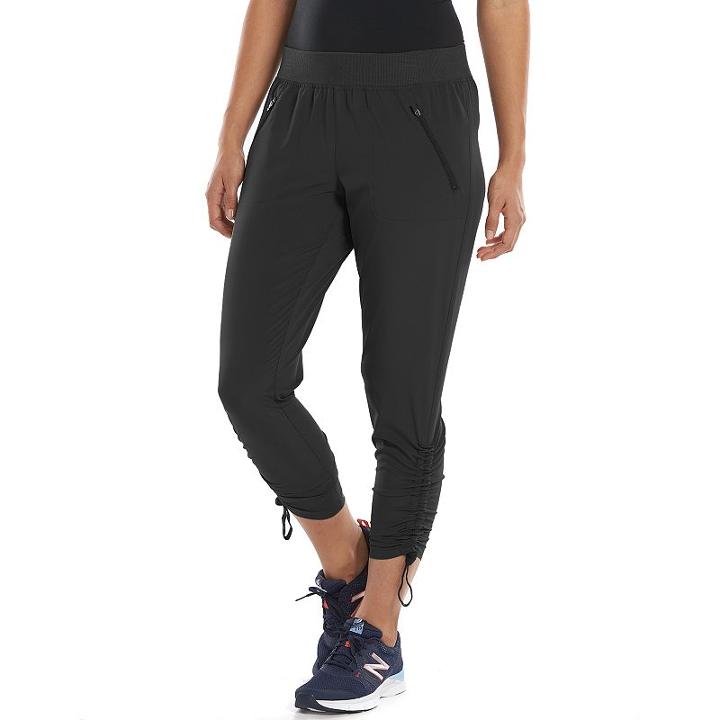 Women's Tek Gear&reg; On The Go Convertible Capris, Size: Small, Black