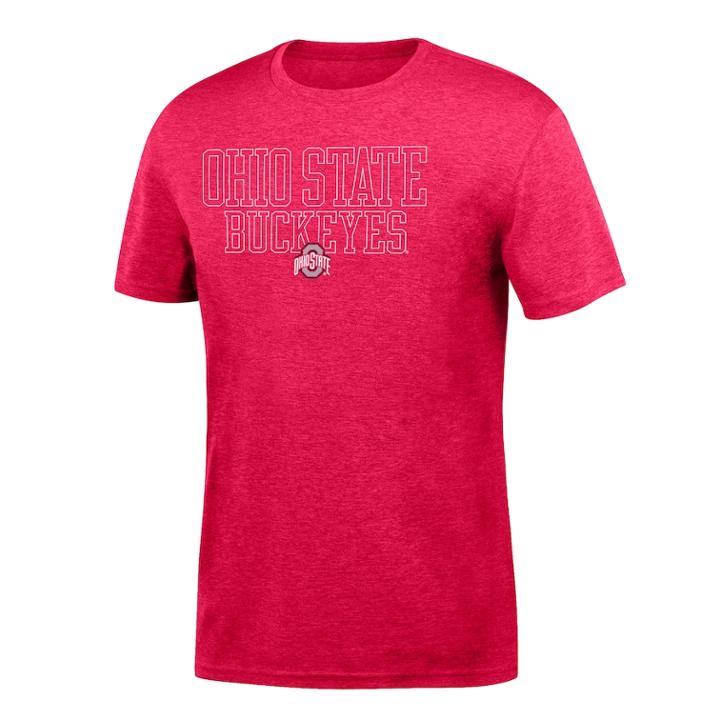 Men's Ohio State Buckeyes Heathered Tee, Size: Small, Brt Red