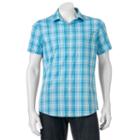 Men's Apt. 9&reg; Slim-fit Patterned Stretch Button-down Shirt, Size: Xxl Slim, Blue (navy)
