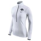 Women's Nike Iowa Hawkeyes Pro Hyperwarm Pullover, Size: Xl, White