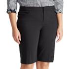 Plus Size Chaps Stretch Cotton-blend Short, Women's, Size: 22 W, Black