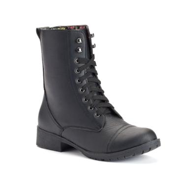 Sacred Heart Harlii Women's Combat Boots, Girl's, Size: 5, Black