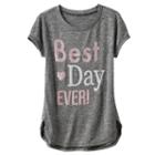 Girls 7-16 Miss Chievous Hatchi Knit Sequin High-low Hem Top, Girl's, Size: Xl, Black