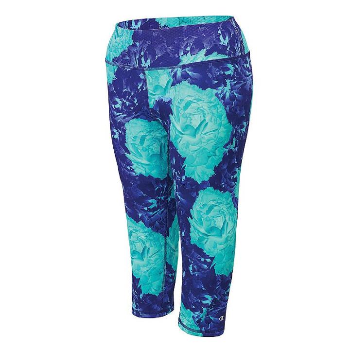 Plus Size Champion Absolute Capri Leggings, Women's, Size: 4xl, Drk Purple