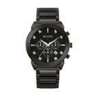 Bulova Men's Diamond Black Ion-plated Stainless Steel Chronograph Watch - 98d123