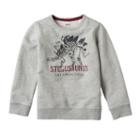 Boys 4-7x Sonoma Goods For Life&trade; French Terry Graphic Crewneck Pullover, Boy's, Size: 7, Med Grey