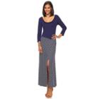 Women's Apt. 9&reg; Striped Maxi Dress, Size: Large, Blue