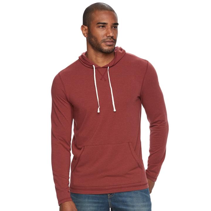 Big & Tall Sonoma Goods For Life&trade; Flexwear Slim-fit Stretch Hoodie, Men's, Size: Xxl Tall, Med Red