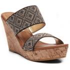 2 Lips Too Too Harlow Women's Wedge Sandals, Girl's, Size: Medium (7), Black