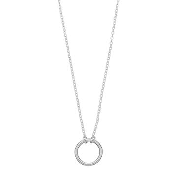 Love This Life Sterling Silver Circle Pendant, Women's