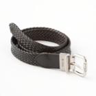 Chaps Reversible Braided Faux-leather Belt, Boy's, Size: Small, Black