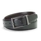 Apt. 9&reg; Feather-edge Reversible Leather Belt, Men's, Size: 38, Black