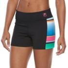 Women's Fila Sport&reg; Colorblock Compression Running Shorts, Size: Xs, Black