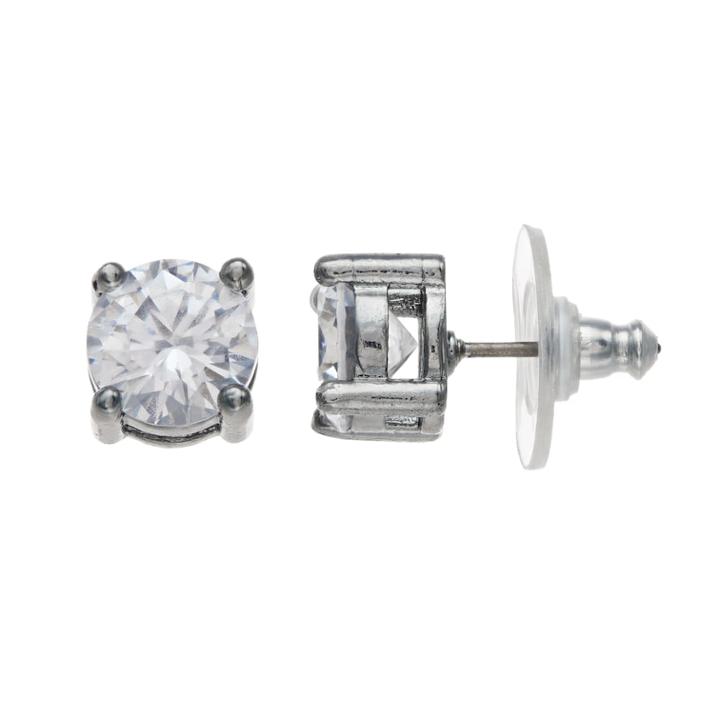 Simply Vera Vera Wang Cubic Zirconia Stud Earrings, Women's, Silver