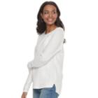 Women's Sonoma Goods For Life&trade; Raglan Crewneck Sweater, Size: Small, White