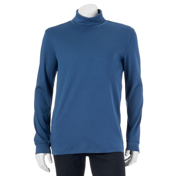 Big & Tall Croft & Barrow&reg; Classic-fit Turtleneck, Men's, Size: 3xb, Dark Blue