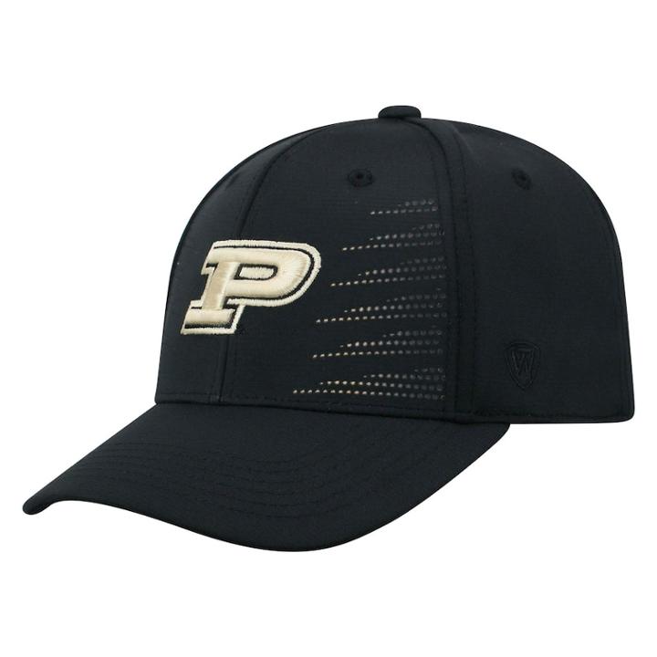 Adult Top Of The World Purdue Boilermakers Dazed Performance Cap, Men's, Black