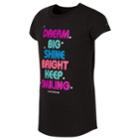 Girls 7-16 New Balance Graphic Tee, Size: 10-12, Black