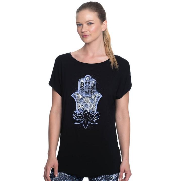 Women's Gaiam Intention Graphic-print Yoga Tee, Size: Medium, Oxford