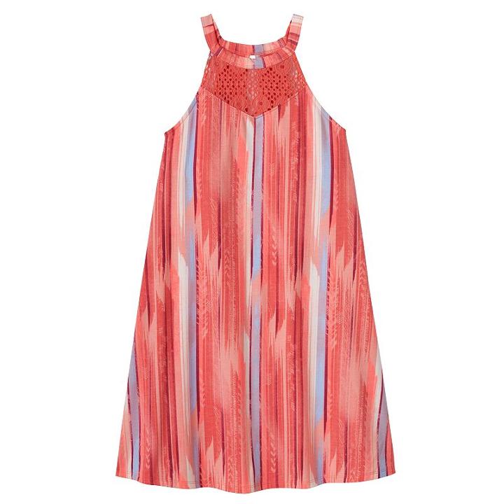 Girls 7-16 & Plus Size Mudd&reg; Crochet High Neck Swing Dress, Girl's, Size: 16, Lt Orange