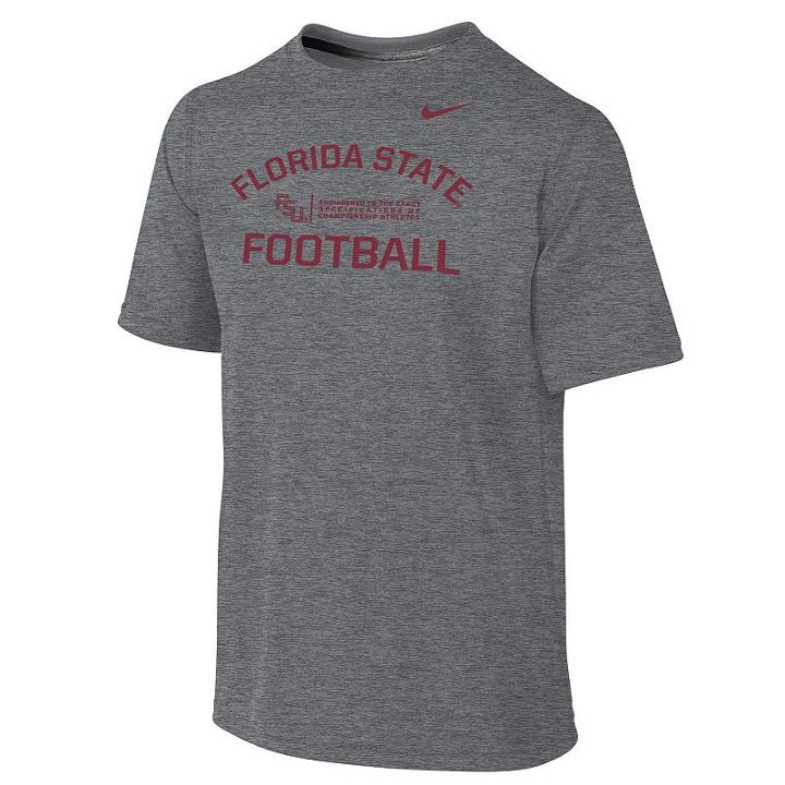 Boys 8-20 Nike Florida State Seminoles Legend Lift Dri-fit Tee, Boy's, Size: M(10-12), Grey Other