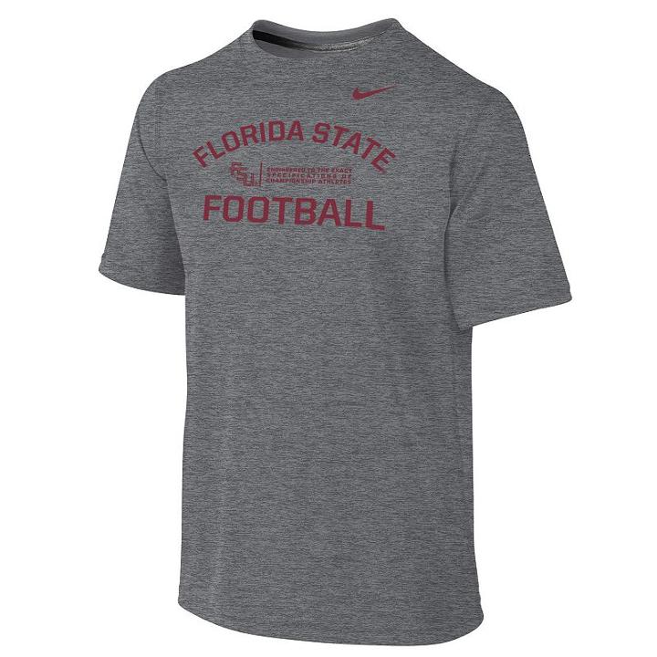 Boys 8-20 Nike Florida State Seminoles Legend Lift Dri-fit Tee, Boy's, Size: M(10-12), Grey Other