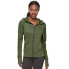 Women's Tek Gear&reg; Full-zip Fleece Hoodie, Size: Medium, Dark Green