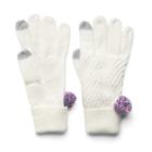 Women's Keds Cable-knit Gloves, White