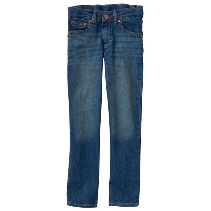 Boys 4-12 Sonoma Goods For Life&trade; Straight-leg Jeans In Regular, Slim & Husky, Size: 7 Slim, Med Blue