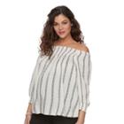 Maternity A:glow Off-the-shoulder Smocked Top, Women's, Size: Xxl-mat, White Oth