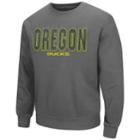 Men's Campus Heritage Oregon Ducks Wordmark Sweatshirt, Size: Xl, Grey (charcoal)