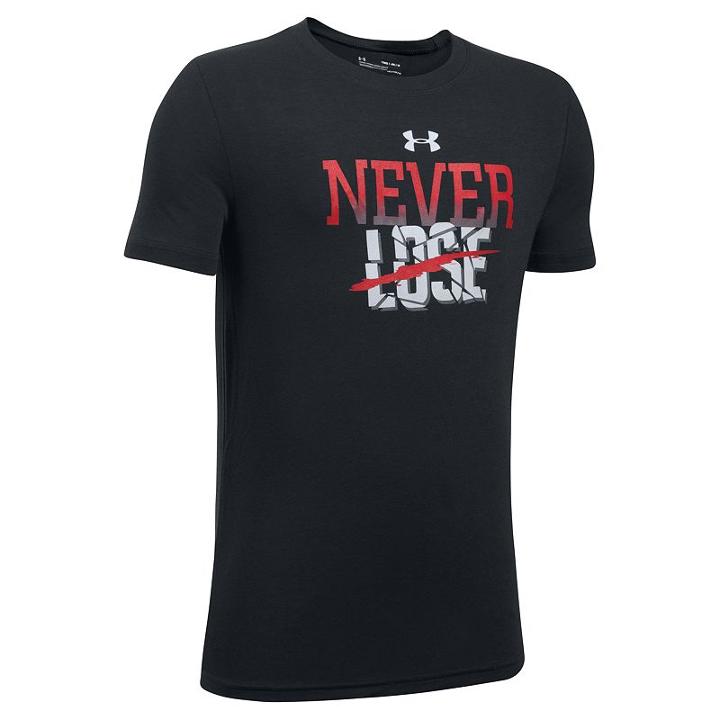 Boys 8-20 Under Armour Never Lose Tee, Size: Small, Black