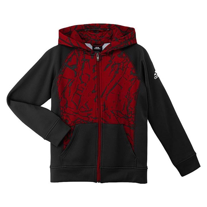 Boys 8-20 Adidas Crackle Hoodie, Boy's, Size: Small, Black