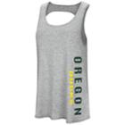 Women's Colosseum Oregon Ducks Twisted Back Tank Top, Size: Small, Grey (charcoal)