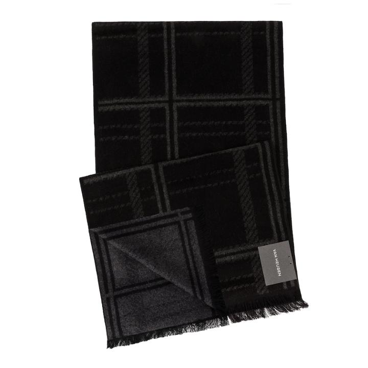 Men's Van Heusen Plaid Scarf, Black