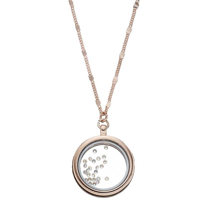 Lc Lauren Conrad Long Round Shaker Pendant Necklace, Women's, Light Pink