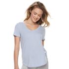 Juniors' So&reg; Perfect Tee, Teens, Size: Medium, Light Blue