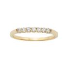 Igl Certified Diamond Wedding Ring In 14k Gold (1/4 Carat T.w.), Women's, Size: 5, White