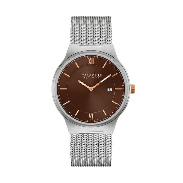 Caravelle New York By Bulova Men's Stainless Steel Watch - 45b138k, Grey