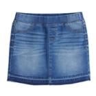 Girls 7-16 Rewash Pull-on Denim Skirt, Size: 14, Blue
